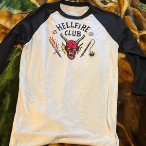 Hellfire club baseball tee